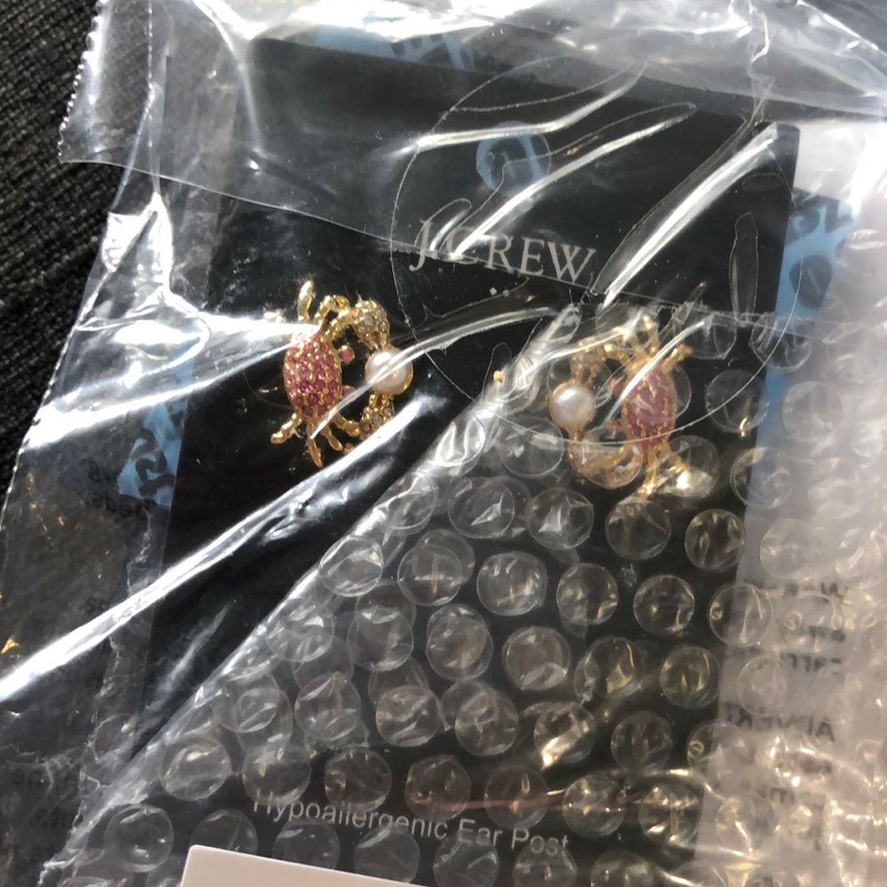 New J. Crew Crab Earrings